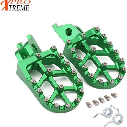 Motorcycle FootRest Footpegs Pedals For KAWASAKI KX250F KX450F KXF250 KXF450 2007- 2018 KLX450R 2008 2009 2010 2011 2012 2013