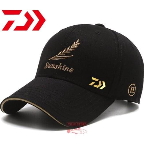 New DAIWA Fishing Hat Mens Outdoor Sun Protection Sports Breathable Hiking Riding Hat Sunshade Fishing Hat Casual Baseball Cap