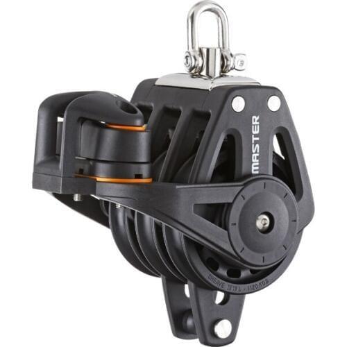 Sailboat Hardware 72mm 2 5/6" Triple Swivel Shackle Becket Angle Fairlead Cleat Plain Bearing Block Master BP-7213FE