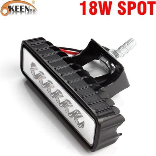 OKEEN New 18W 27W 48W Offroad LED Car 4WD Truck Tractor Boat Trailer 4x4 SUV ATV 12V 24V Spot Flood LED Light Bar LED Work Light