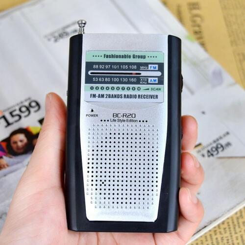 Portable Radio Mini AM FM Telescopic Antenna Radio Pocket World Receiver Multifunctional Mini Radio