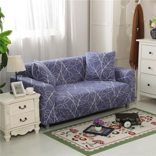 Simple Leaf Sofa Cover For Living Room