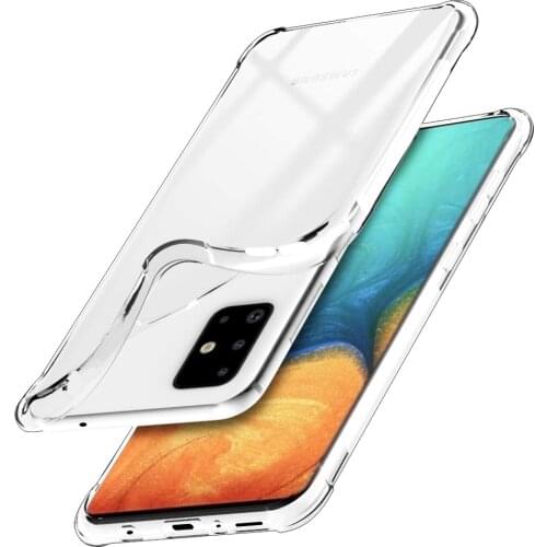Clear Case for Samsung Galaxy A71 on 6.7'' 5G Phone Shockproof Soft Silicone Transparent tpu Back Cover for Samsung A71 5G Shell