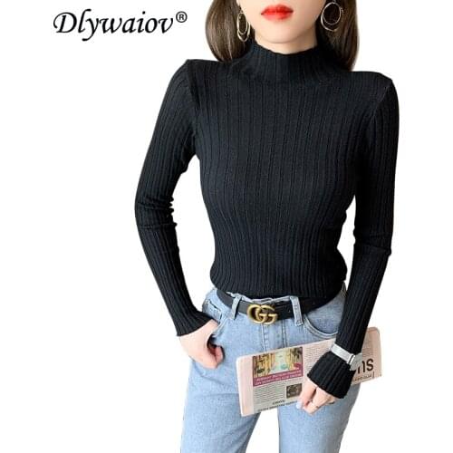 Turtleneck Pullovers sweater women Fall 2021Long sleeve sweaters Ladies Solid Slim Tops Base Female Casual clothes Korean winter