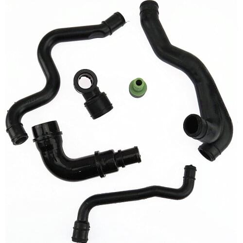 SCJYRXS 6pcs 1.8T 4 Cylinder Engine Crankcase Ventilation Pipe Exhaust Hose Kit For Golf MK4 Bora 06A 103 213F 06A 103 247