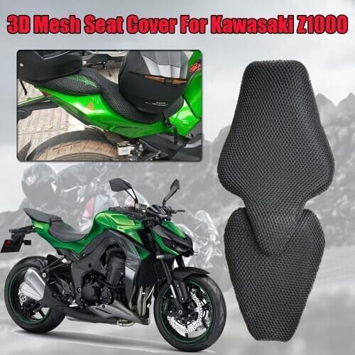 For Kawasaki Z1000 14-20 Motorcycle Mesh Seat Cover Cushion Guard Insulation Breathable Net 2014 2015 2016 2017 2018 2019 2020