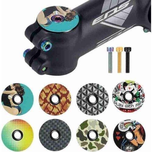 Toopre Bicycle Headset Cover Mountain Road Bike Faucet Front Fork Handle Stand Cover Ultra Light Aluminum Alloy Personality Cove