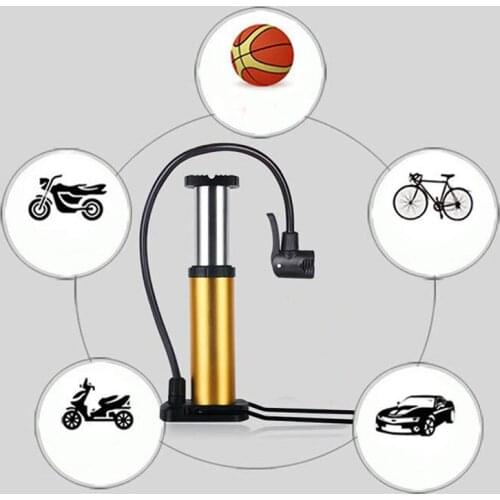 Mini Bike Pump Bike Floor Pump Foot Activated Bicycle Air Pump Aluminum Portable Bike Pump Mountain Bike Tire