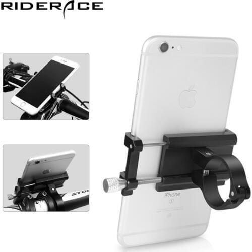 Aluminum Alloy Bicycle Phone Holder Adjustable Bike Motorcycle Handlebar Clip Stand GPS Mount Bracket For Smartphone RR7029