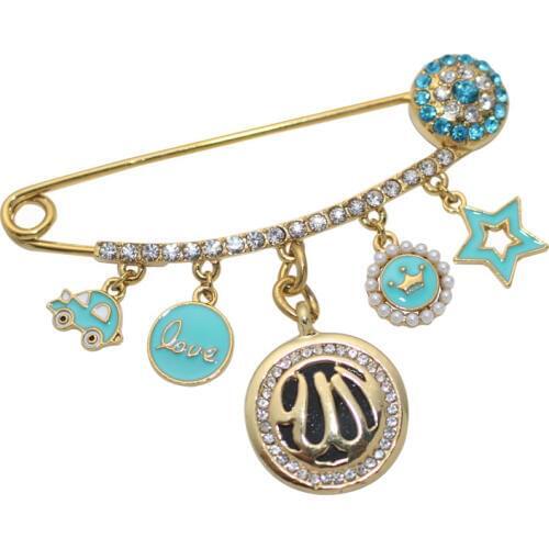 ZKD muslim islam Allah Stainless Steel Pin brooch Baby Pin