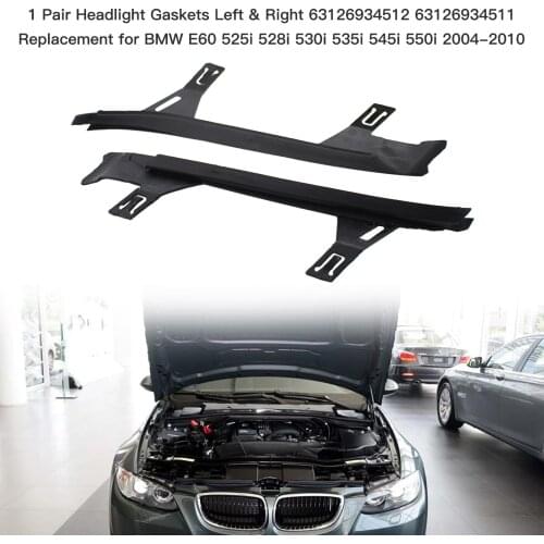 1 Pair Headlight Gaskets Left & Right 63126934512 63126934511 Replacement for BMW E60 525i 528i 530i 535i 545i 550i 2004-2010
