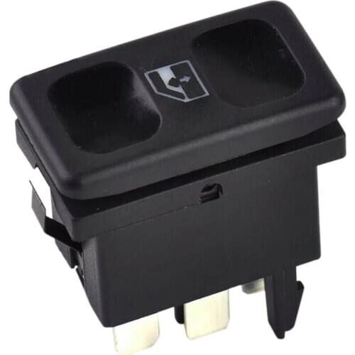 1PCS Car Black Plastic Metal Power Window Control Switch Button 191959855 BDP605 for Golf Jetta MK2 1985 -1987 1988 1989