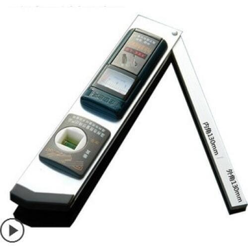 200X130MM inside and outside right angle test ruler protractor 90 degree rule gauge for construction building project goniometer