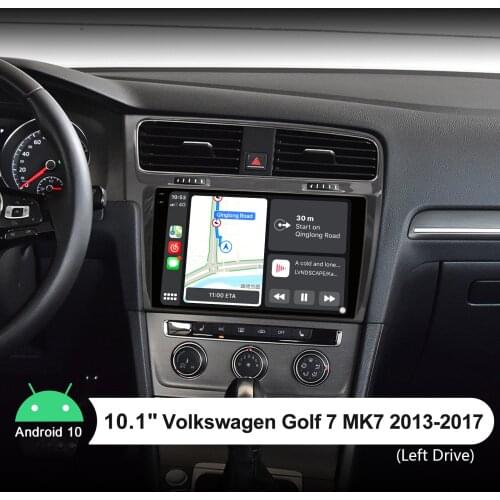 10.1'' Screen Android 10 Car Radio Stereo Head Unit Car Multimedia Player Apple CarPlay For VW Volkswagen Golf 7 MK7 2013-2017