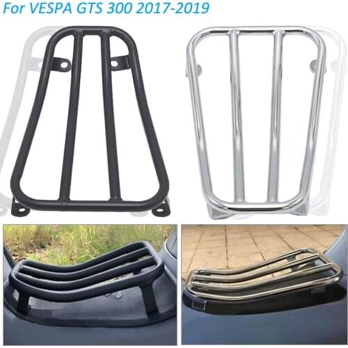 Black For VESPA GTS 300 2017 2018 2019 Motorcycle Aluminum Foot Pedal Rear Luggage Rack Bracket Holder