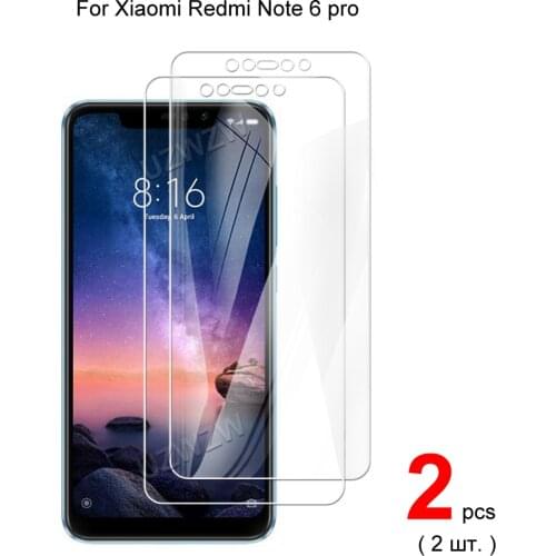For Xiaomi Redmi Note 6 Pro Premium 0.26mm Tempered Glass Screen Protector For Xiaomi Redmi Note 6 Pro Protective Glass