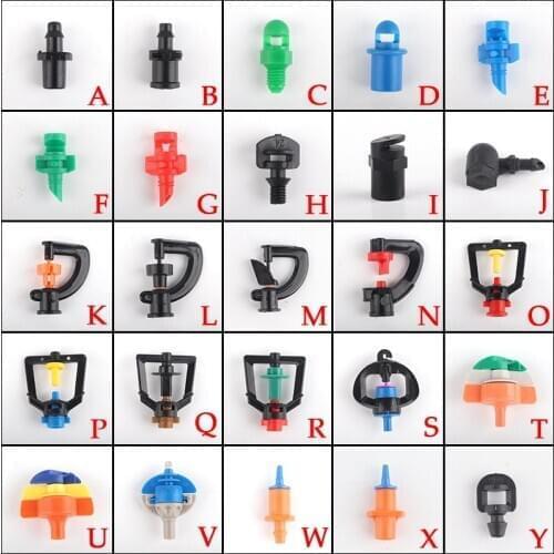 Greenhouse Irrigation Nozzle Garden Watering Atomization Sprinkler Misting Emitters Refracting Rotatable Nozzle