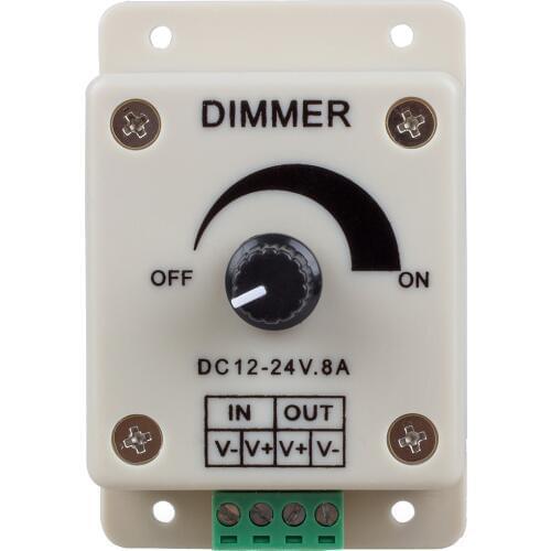 GSFY-PWM Dimming Controller for LED Lights,Ribbon, Strip,12 - 24 Volt(12V - 24V)8 Amp