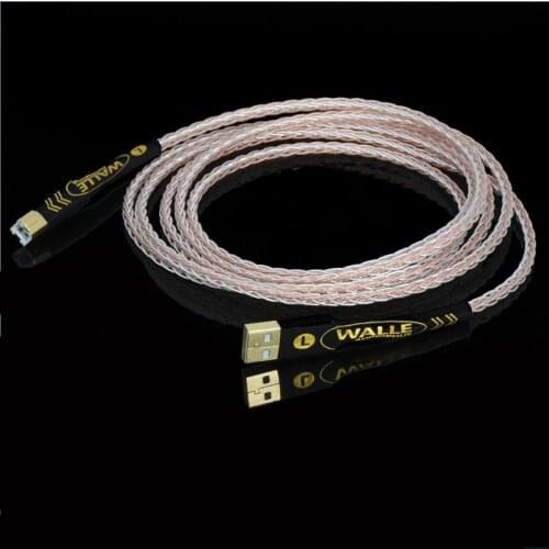 Hi-End 8N OCC silver plated USB audio cable data USB cable DAC USB hifi cable A-B usb cable