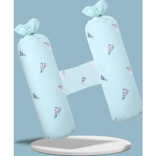 Cotton Newborn Baby Sleep Pillow Adjustable Support Infant Sleep Positioner Prevent Flat Head Shape Anti Roll Pillow