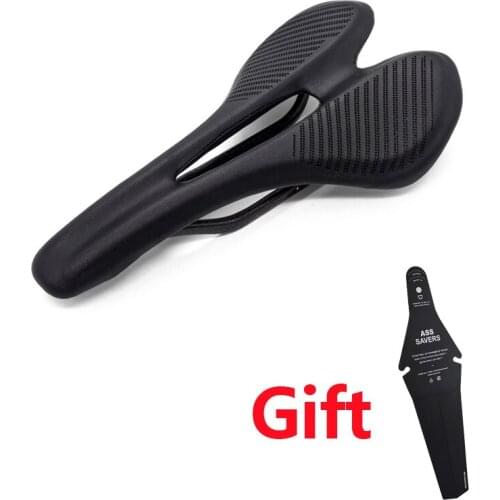 Carbon Fiber Road Mtb Saddle Use 3k T700 Carbon Material Pads Super Light Leather Cushions Ride Bicycles Seat