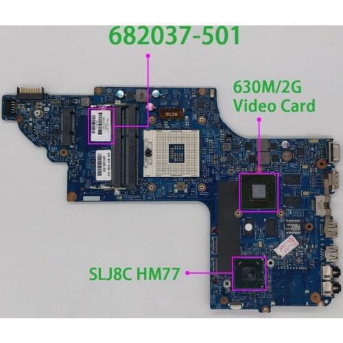 682037-501 682037-001 HM77 w 630M/2G GPU for HP ENVY DV7T-7200 DV7T-7000 DV7-7001TX DV7-7010TX Laptop Motherboard