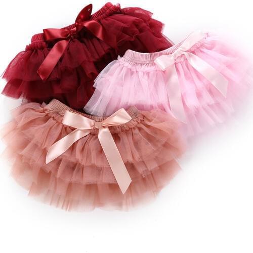 Toddler Baby Girls Layer Ballet Dance Pettiskirt Tutu Skirt Photo Props Cute Baby Clothes Lace Skirts