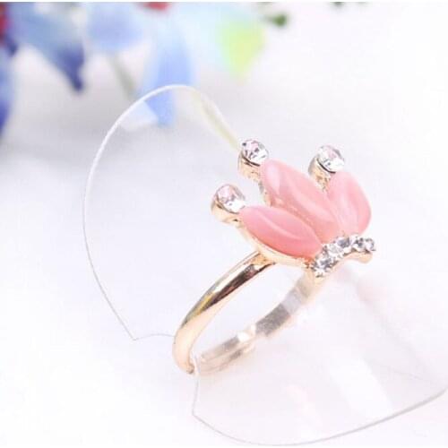 Fashion Plastic Ring Display Sheets Props Ring Holder Ring Showing Stand Ring Showcase 20pcs/lot