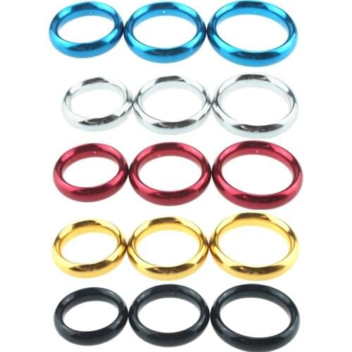 Colorful Metal Cock Ring For Men 40mm 45mm 50mm Cockring Sex Shop Toys Ring One Penis Semen Lock For Male Time Delay Ejaculation