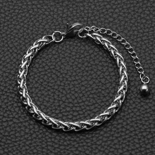 Men bracelet stainless steel chain on hand pandora charm gold bracelet mens gifts man hip hop accessories punk bracelet jewelry