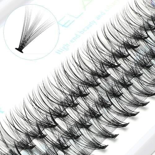 ICYCHEER Pro 8-12mm 0.07/0.10 C Curl Makeup Individual Lashes Thick Natural Individual Cluster Eyelashes Extension