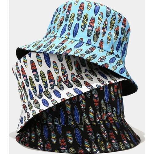 2021 European and American New Street Trend Cartoon Scooter Pattern Basin Hat Men Women Outdoor Outing Sun Cap Fisherman Hat