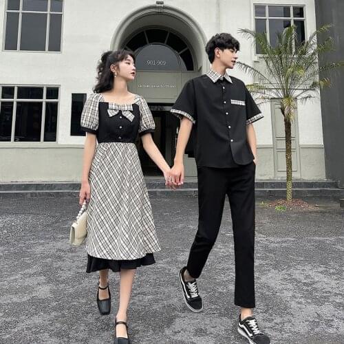 2021 New Couple Dress Retro Summer