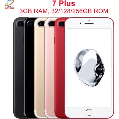 Apple iPhone 7 Plus 3GB RAM 32/128/256GB ROM Original Unlocked 12MP 4G LTE 5.5" Quad Core IOS A10 NFC Mobile Phone Smartphone