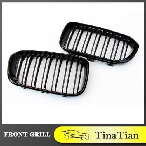 Fit for BMW 1 series F21 F20 LCI 2015 2016 5-door hatchback 114i 116i 118i Replacement ABS Front Bumper Grill Black Grill