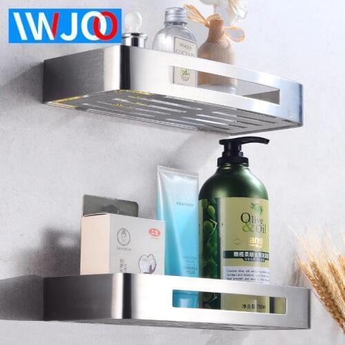 Bathroom Shelf Corner Organizer Stainless Steel Bathroom Shelves Shower Storage Rack Decorative Toilet Cosmetic Shampoo Basket
