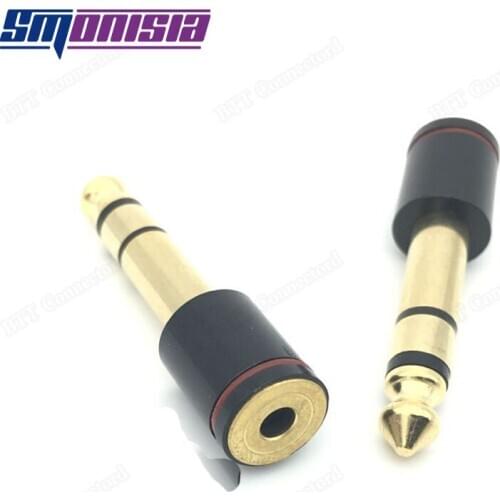 Smonisia Gilded Full-Copper 6.5-To-3.5 And 3.5-To-6.5 Converter Plug Connector