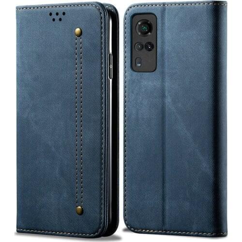 Luxury Texture Leather Flip Case for Vivo Y31 2021 Phone Cover 360 Protect Cloth Card Slot Book Shell Vivo Y31 Y 31 Wallet Shell