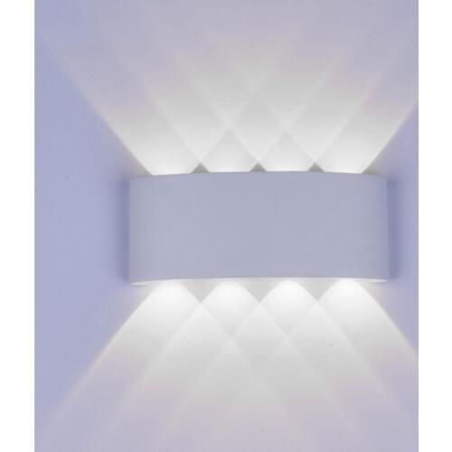 Modern LED Wall Light 6W/8W Waterproof Aluminium Wall Light Bedside Room Bathroom Bedroom Wall Lamps Outdoor Indoor Lighting