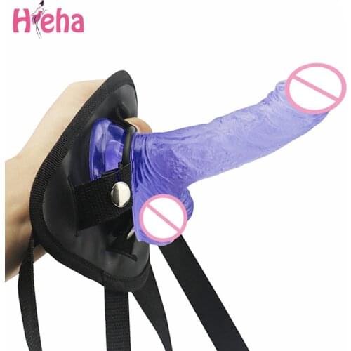 Hieha Strap on Realistic Dildo Pants for Woman Men Couples Strapon Dildo Panties for Lesbian Gay Adult Game Sex Toy Sex Products