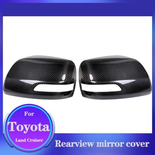 Exterior Modification For Land Cruiser Prado Outer Door Handle Rearview Mirror Cover Caps Protective Shell 100% Carbon Fiber