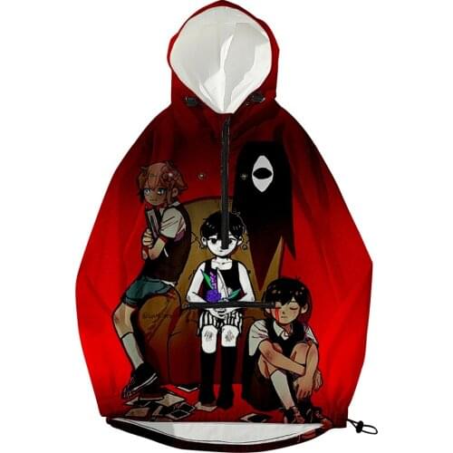 WAWNI Omori Windbreaker 3D Tracksuit Cosplay Sweatshirts Hip Hop Long Sleeve Harajuku Streetwear Fashion High Quality 2021 New