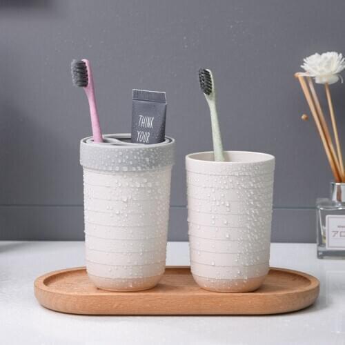 1 Pc Portable Brushing Teeth Cup Set Travel Washing Lovers Cup toothpaste toothbrush Partition Storage Box Bathroom Accessories