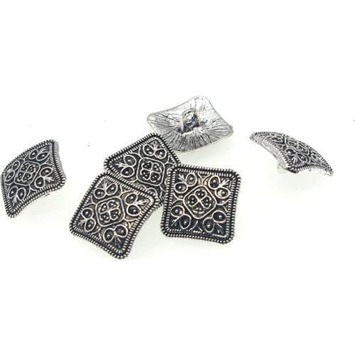 10pcs/lot 13mm Metal new fashion decorative buttons high quality Flower buttons for men shirt suit overcot sewing accessories