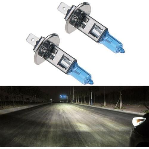 2Pcs H1 12V 55W Halogen High Lumen Light Intensity Long Lifespan White 6000k Head Light Lamp Globes Bulbs Fog Car Bulbs#292072
