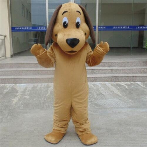 2019 Brown Dog Mascot Costume Suits Cosplay Party Game Outfits Adults Halloween Dress US Carnival Cartoon Character Costume Gift