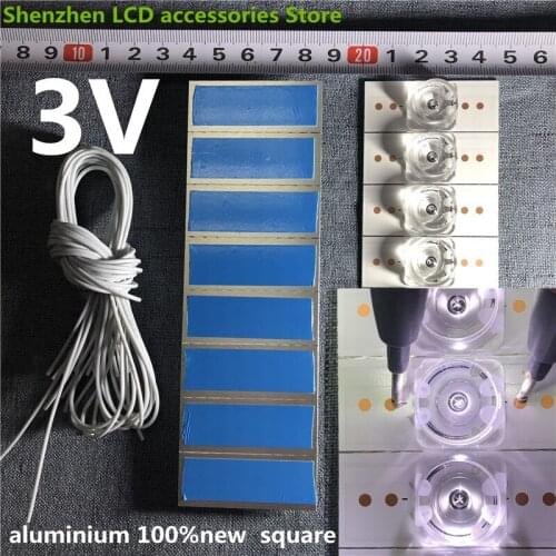 3V 6V Square lens aluminum lamp strip Concave Lens for LED Backlight Strip Repair TV Changhong Haier TCL Konka Skyworth 100%NEW