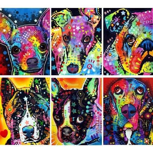 Diamond Painting 5DDIY Painted Dog Stickers Diamond Embroidery Mosaic Rhinestones Exquisite Home Decoration Can Be Customized
