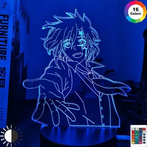 Anime Led Light D Gray Man Allen Walker Figure for Room Decor Night Light Kids Bithday Gift Manga D Gray Man 3d Lamp Bedroom