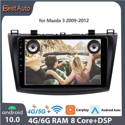 Sinosmart car gps navigation multimedia radio player for Mazda 3 2009,2010,2011-12 Support BOSE IPS 2.5D screen 8 Core DSP 48EQ